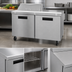 Thumbnail image #4 for Hoshizaki Steelheart SR60B-8 60-Inch Two-Section Sandwich Top Refrigerated Prep Table