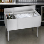 Thumbnail image #4 for Krowne Royal Series KR19-M42R 42-Inch Right-Hand Underbar Combination Ice Bin with 6-Bottle Insulated Storage, 92 lb. Capacity