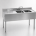 Thumbnail image #4 for Eagle Group 2200 Series 48-Inch Two-Compartment Underbar Sink Unit, Left Drainboard, 304 Stainless Steel