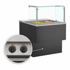 Thumbnail image #4 for Structural Concepts Grocerant FB3S-2H Heated Service Food Bar, 36-Inch, 2 Wells, Full Service, Steam Heat