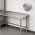 Thumbnail image #4 for Advance Tabco 84-Inch x 24-Inch 16-Gauge 304 Stainless Steel Work Table with 1-1/2-Inch Rear Up-Turn