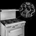 Thumbnail image #4 for Southbend Ultimate 36-Inch Gas Restaurant Range with 6 Open Burners and Convection Oven