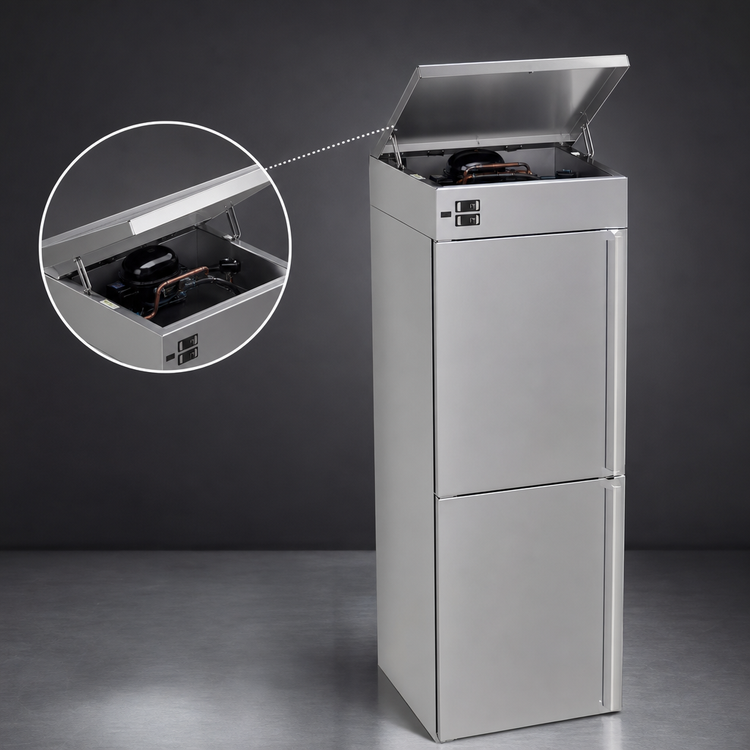 Product image #4 for Glastender Two-Zone High Profile Back Bar Cooler, 24-Inch Wide