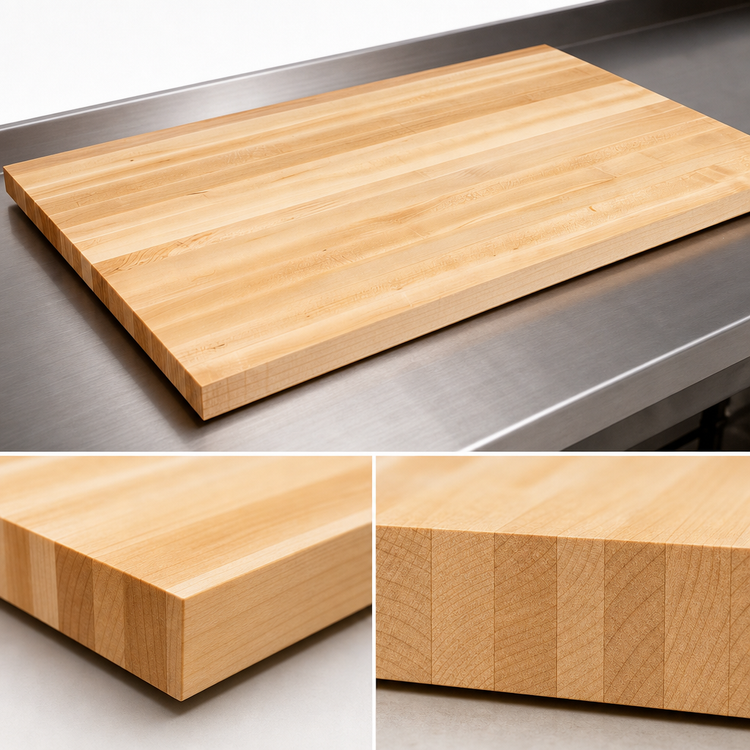 Product image #4 for John Boos Boos Block 72 x 48 x 1-3/4-Inch Edge Grain Maple Kitchen Countertop with Penetrating Oil Finish