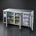 Thumbnail image #4 for Turbo Air J Series Three-Section Dual Temp Undercounter Refrigerator/Freezer, Side Mount, Self-Contained, 70-7/8 Inch