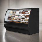 Thumbnail image #4 for True Mfg. – Specialty Display TGM-R-77-SC/SC-S-S Refrigerated Bakery Display Case, 77-1/4"W, Curved Glass, Self-Contained, Stainless Steel