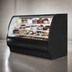 Thumbnail image #4 for True Specialty Display 77-1/4 Inch Full-Service Self-Contained Refrigerated Curved Glass Bakery Display Case