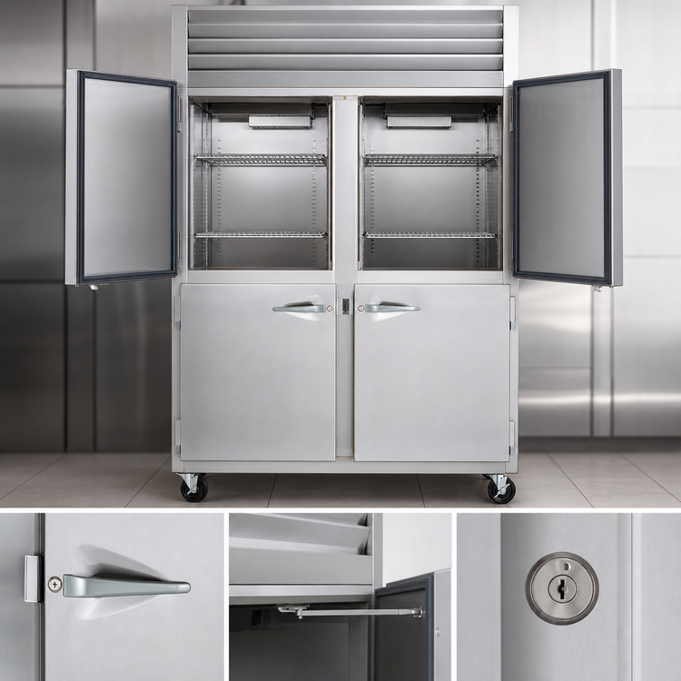 Product image #4 for Traulsen Spec-Line 48-Inch Remote Reach-In Freezer, 2-Section, Half-Height Solid Doors