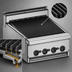 Thumbnail image #4 for Bistro 36-Inch Modular Gas Charbroiler with Cast Iron Grates and Stub Back
