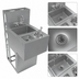 Thumbnail image #4 for BK Resources 18-Inch Underbar Speed Station Dump Sink with Glass Rinser and Dipper Well