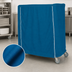 Thumbnail image #4 for Metro 48 x 21 x 74 Inch Queen Mary & Banquet Cart Cover, Uncoated Nylon, Mariner Blue