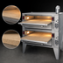 Thumbnail image #4 for Garland GPD-48-2 Double-Deck Gas Pizza/Baking Oven with Two 48 x 36 Inch Pyrorock Hearth Decks