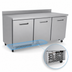 Thumbnail image #5 for Kelvinator Commercial 72-Inch 3-Door Work Top Refrigerator with Backsplash