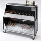 Thumbnail image #4 for Dinex DXPPB524IBWAN Chest-Style Portable Bar with 304 Stainless Steel Ice Bin, 95-Lb. Capacity, Aluminum Exterior