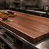 Thumbnail image #4 for Boos Block American Black Walnut Kitchen Countertop, 72 x 27 x 2.25 Inches, Edge Grain, Penetrating Oil Finish