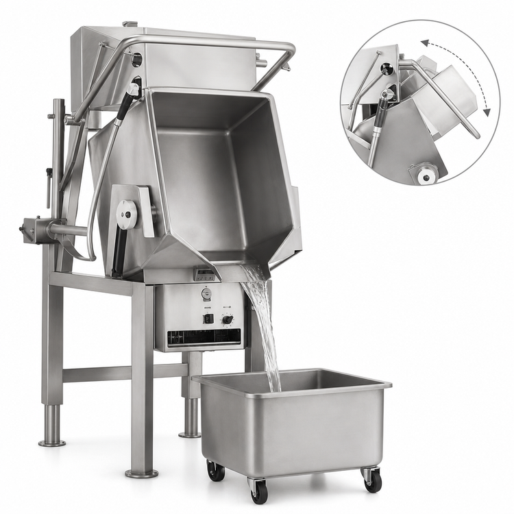 Product image #4 for Legion Skittle SKGL3-9 Gas-Fired Floor Model 10° Tilting Multi-Function Cooker with 13.7-Gallon Kettle