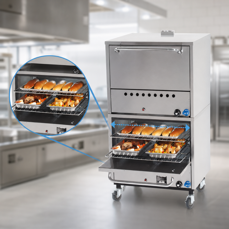 Product image #4 for Comstock-Castle 36-Inch Double-Stack Gas Bake Oven