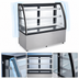 Thumbnail image #4 for Omcan 60-Inch Curved Glass Floor Refrigerated Showcase, 18.89 Cu. Ft., See-Thru, 3-Shelf