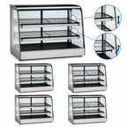 Thumbnail image #4 for Federal Industries Countertops CD3628 35-Inch Countertop Non-Refrigerated Pastry Display Case, Curved Glass, 2-Tier Adjustable Shelves