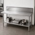 Thumbnail image #4 for Advance Tabco 108-Inch x 24-Inch 304 Stainless Steel Work Table with 10-Inch Backsplash and Adjustable Undershelf