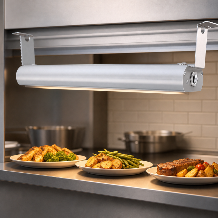 Product image #4 for Vollrath 48-Inch Low Profile Unlighted Strip Heat Lamp, Aluminum, 120V