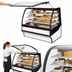 Thumbnail image #5 for True Full-Service Dual Zone Curved Glass Display Merchandiser with Glass Ends, 59-1/4 Inch, White/White, Self-Contained Refrigeration
