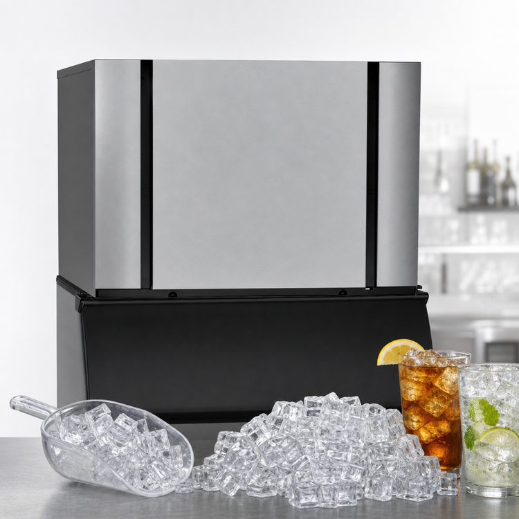 Product image #5 for Ice-O-Matic Elevation Series Modular Half-Size Cube Ice Maker, Remote Cooled, 48.25-Inch Wide