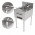Thumbnail image #5 for Perlick Top Shelf 18-Inch Wide x 24-Inch Deep Full-Depth Freestanding Underbar Hand Sink with Integrated Soap and Paper Towel Dispensers