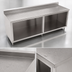 Thumbnail image #4 for John Boos Open Front Cabinet Base Work Table, 144W x 24D, 16-Gauge Stainless Steel Top with 5-Inch Backsplash