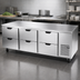 Thumbnail image #4 for Beverage-Air 93-Inch Three-Section Undercounter Drawer Refrigerator, 29.7 Cu. Ft., 6 Drawers, Side-Mount Self-Contained