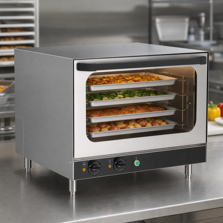 Product image #5 for Vollrath Full-Size Countertop Standard Convection Oven, Stainless Steel, 4-Pan Capacity, 208-240V