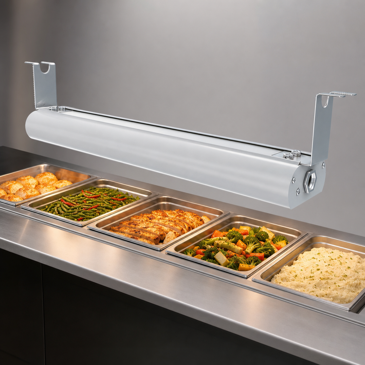 Product image #4 for Vollrath 84-Inch Low Profile Unlighted Strip Heat Lamp with Remote Toggle Switch, 208V