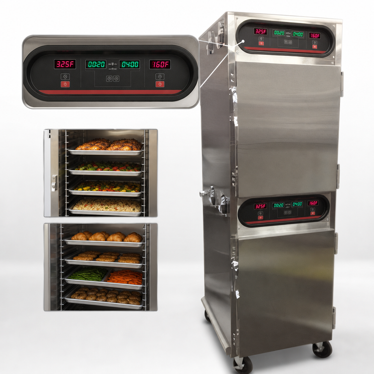 Product image #4 for Carter-Hoffmann CH1600 Electric Dual-Cavity Cook & Hold Cabinet, 16 Full-Size Sheet Pan Capacity