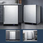 Thumbnail image #4 for Summit Commercial SCFF53BCSS 24-Inch Undercounter All-Freezer, 4.7 Cu. Ft., Built-In/Freestanding, Stainless Steel