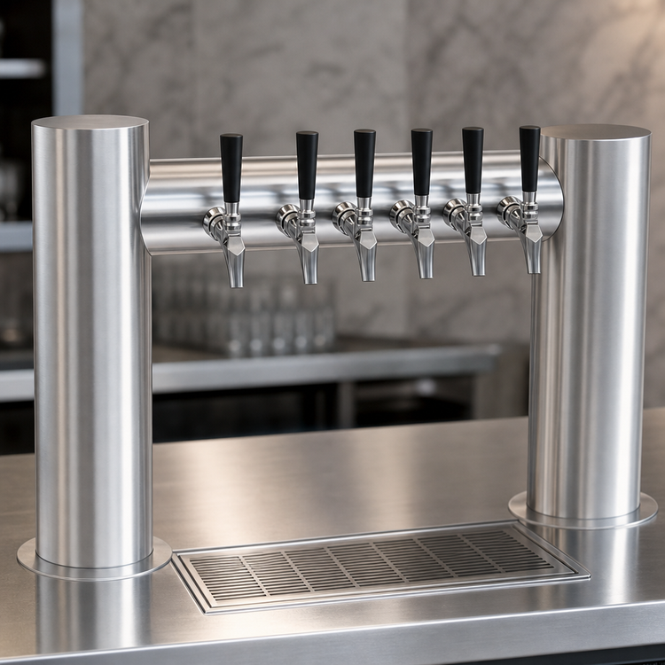 Product image #4 for Krowne Max-H Style Countertop 6-Faucet Glycol-Cooled Beer Tower