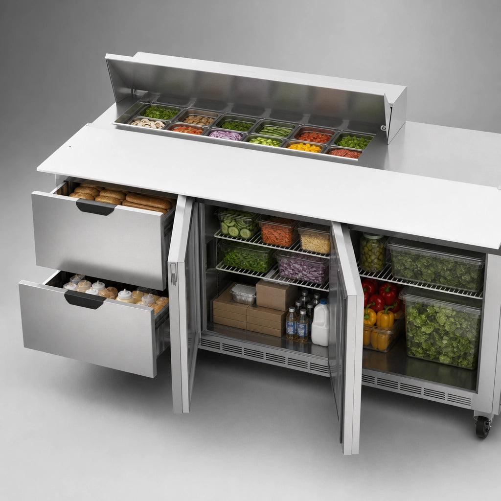 Mixed Door-and-Drawer Storage