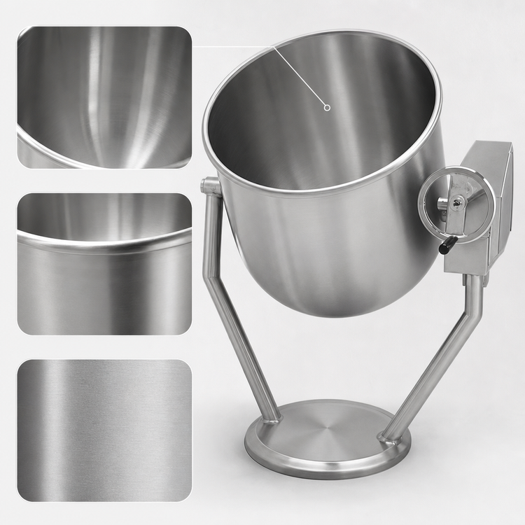 Product image #4 for Legion TWP-30 30-Gallon Direct Steam Tilting Kettle
