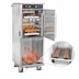 Thumbnail image #5 for FWE Clymate IQ PHTT-12 Mobile Humidified Holding Cabinet with Dutch Doors and 12 Pair Universal Tray Slides