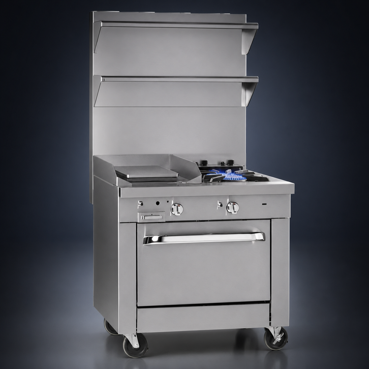 Product image #4 for Southbend Platinum 32-Inch Modular Heavy Duty Gas Range with 2 Open Burners and 16-Inch Griddle