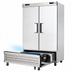 Thumbnail image #4 for Everest Refrigeration EBSRF2 Two-Section Bottom-Mount Dual Temperature Reach-In Refrigerator/Freezer Combo