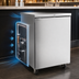 Thumbnail image #4 for Beverage-Air 24-Inch One-Section Food-Rated Refrigerated Back Bar Storage Cabinet with Solid Door, Stainless Steel