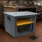 Thumbnail image #4 for Dormont Manufacturing Watts Grease Interceptors GI-150-K Grease Interceptor, 150 GPM, 300 lb Capacity, 4-Inch No-Hub Connections