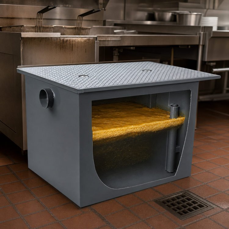 Product image #4 for Watts 150 GPM Grease Interceptor with 300 lb Capacity and 4-Inch No-Hub Connections