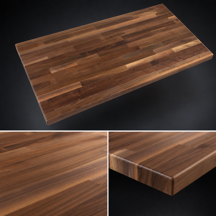 Product image #4 for Boos Block 96 Inch x 42 Inch American Black Walnut Kitchen Countertop, Blended Edge Grain, 1-1/2 Inch Thick, Oil Finish