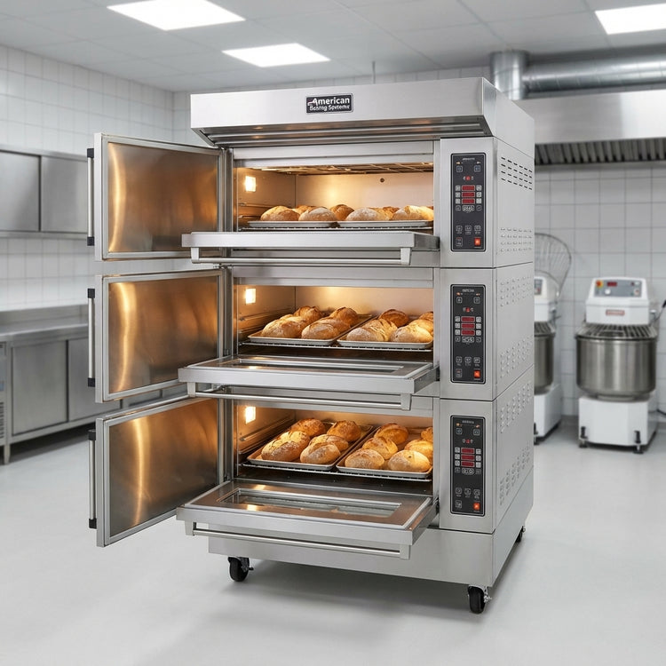 Product image #4 for American Baking Systems ABSEDO-283 Three Deck Full-Size Electric Deck Oven