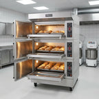 Thumbnail image #4 for American Baking Systems ABSEDO-283 Three Deck Full-Size Electric Deck Oven