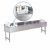 Thumbnail image #4 for Advance Tabco Underbar Basics 96-Inch Stainless Steel 4-Compartment Bar Sink and Ice Bin Combo with Left Ice Bin and Deck-Mount Faucets