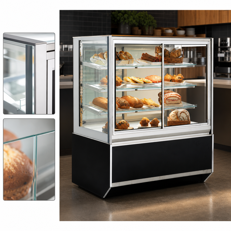 Product image #4 for Federal Industries Italian Glass Series 36-Inch Floor Model Non-Refrigerated Self-Service Pastry Display Case