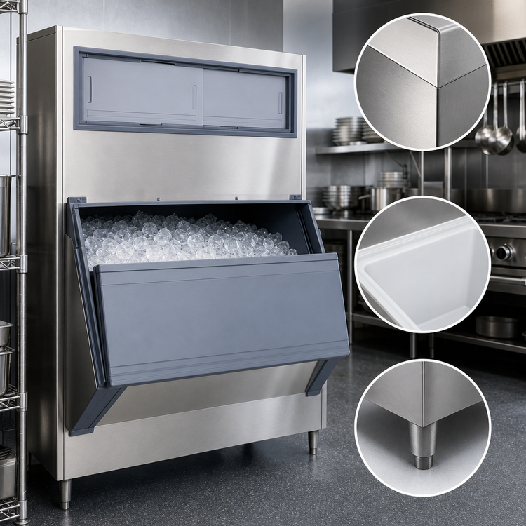 Product image #4 for Follett SmartGATE SG1650S-60 Single Door Upright Ice Bin, 1660 lb Capacity