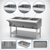 Thumbnail image #4 for Eagle Group 48-Inch Electric Open-Base Hot Food Table with 3 Dry Wells, 120V
